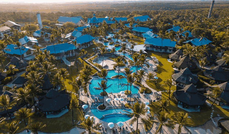 Vista aérea do Summerville Resort